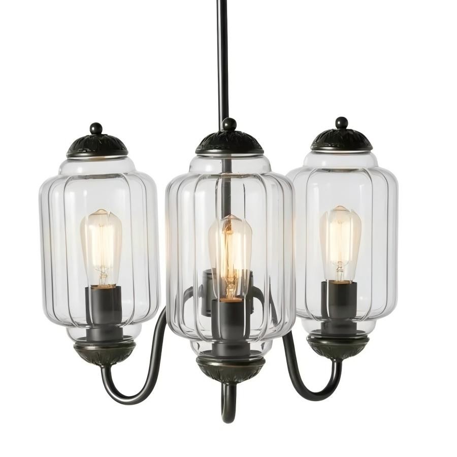 3 Lights Eloise Glass Chandelier for Living Room K947