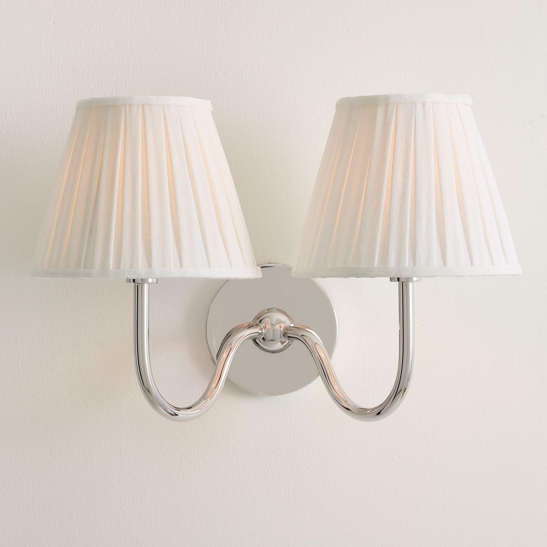 Luvora Pleated Fabric Shade Wall Sconce – Modern Classic Indoor Lighting K1306