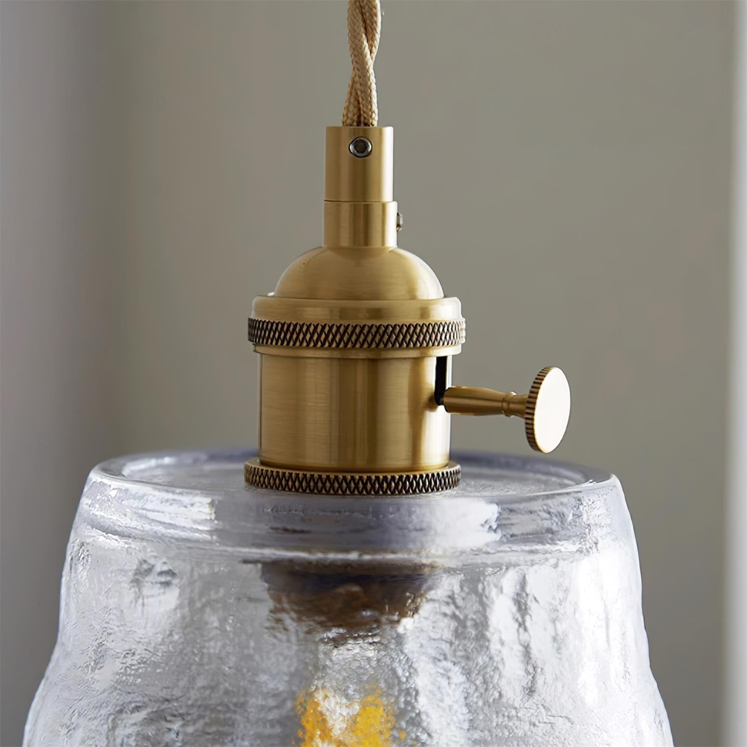 Retro Small Cup Glass Pendant Lamp K305