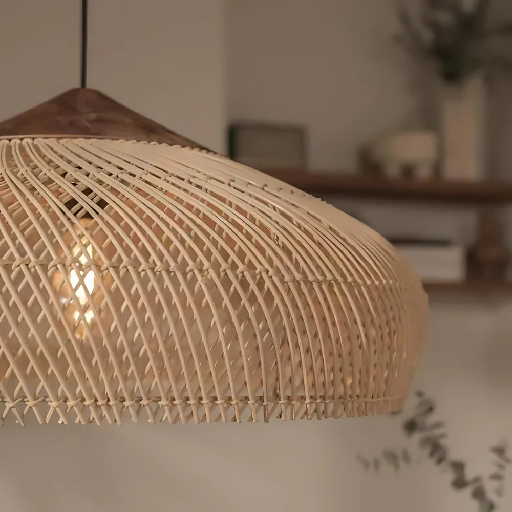 Retro Bohemian Rattan Pendant Light D836