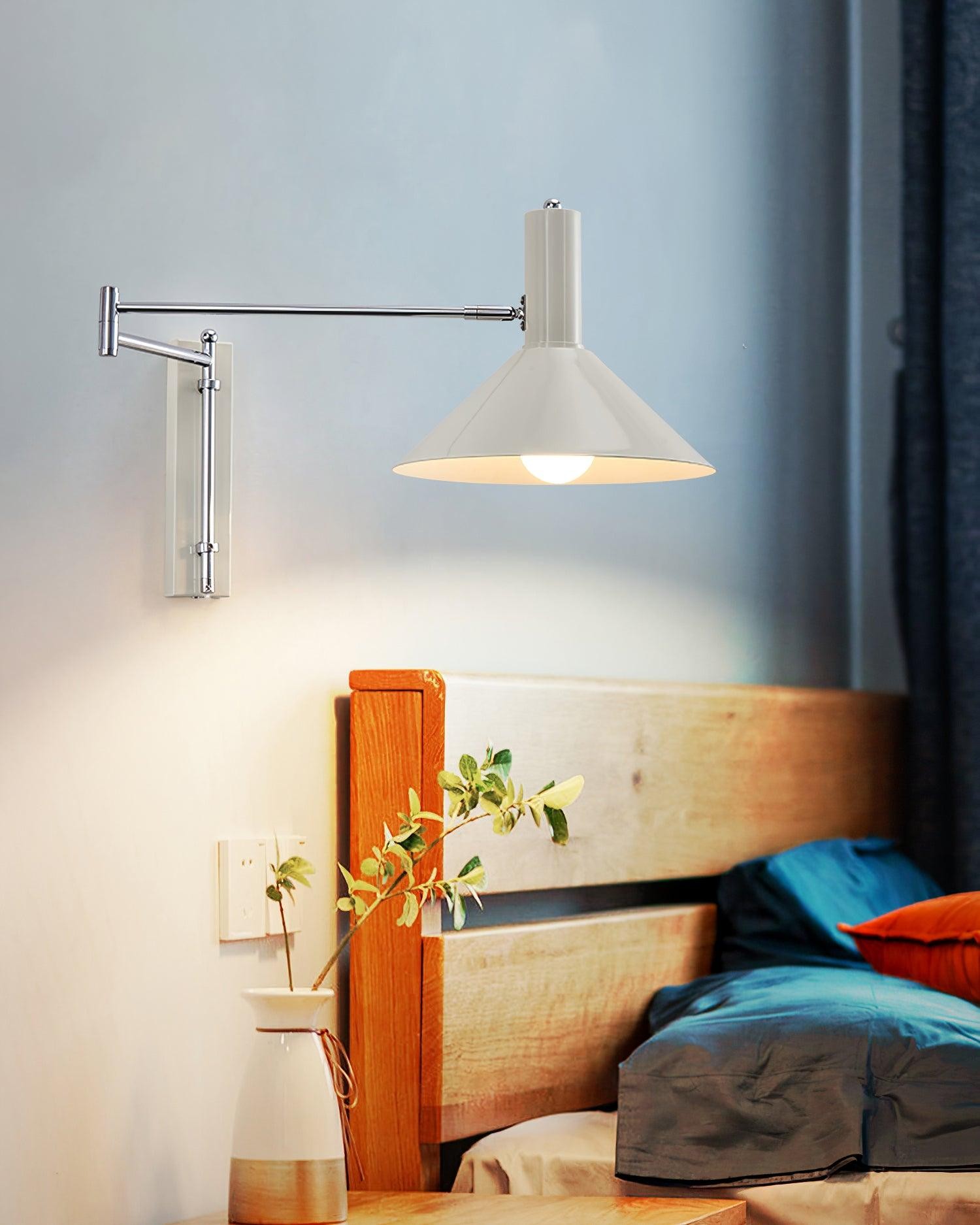 Classic Modern Swing Arm Adjustable Bedside Reading Wall Lamp K580