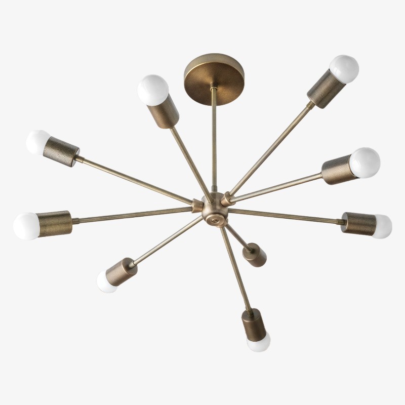 Mobilux Line Modern Chandelier - Mid Century Ceiling Light Fixture K1546