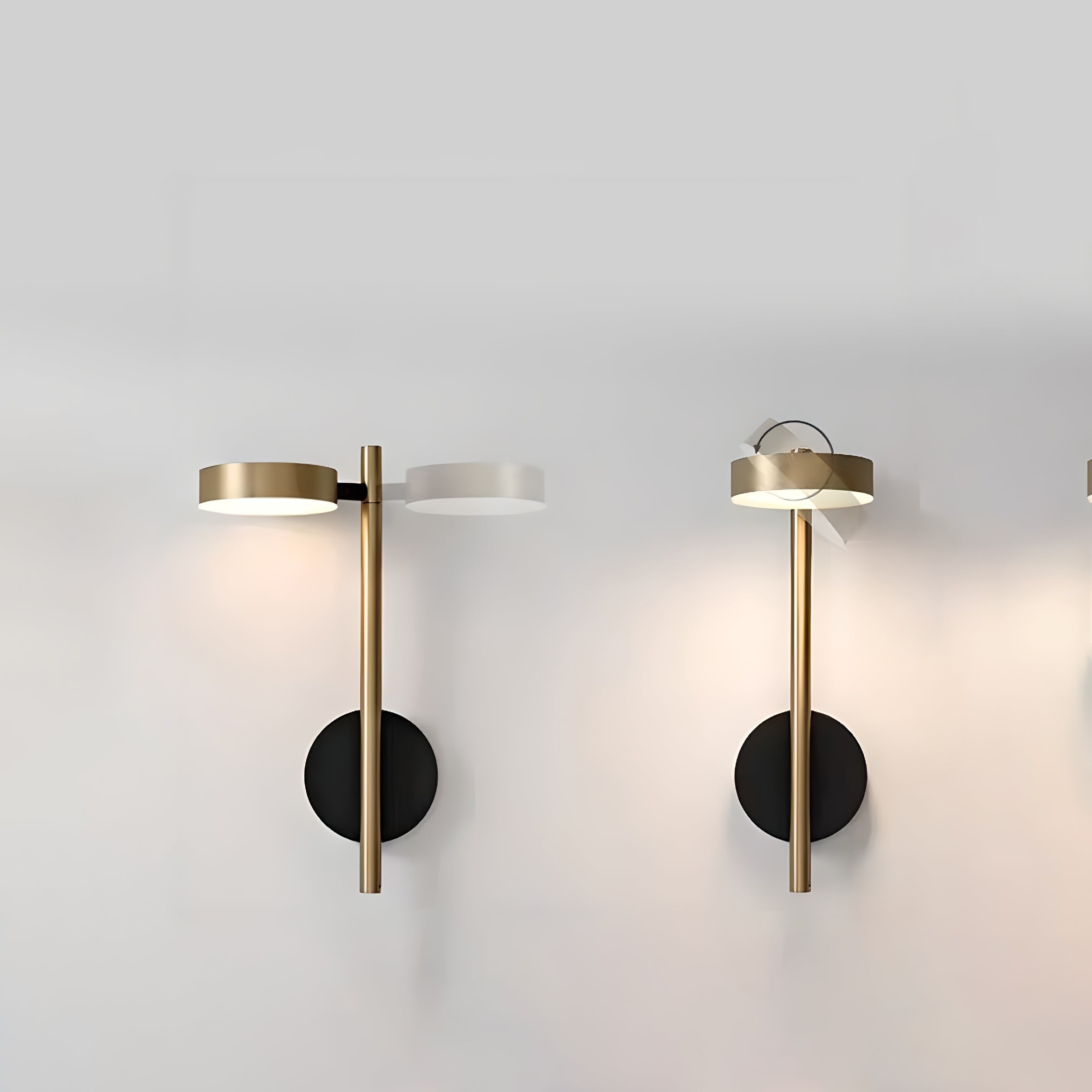 Italian Simple Round Metal Wall Lamp K364