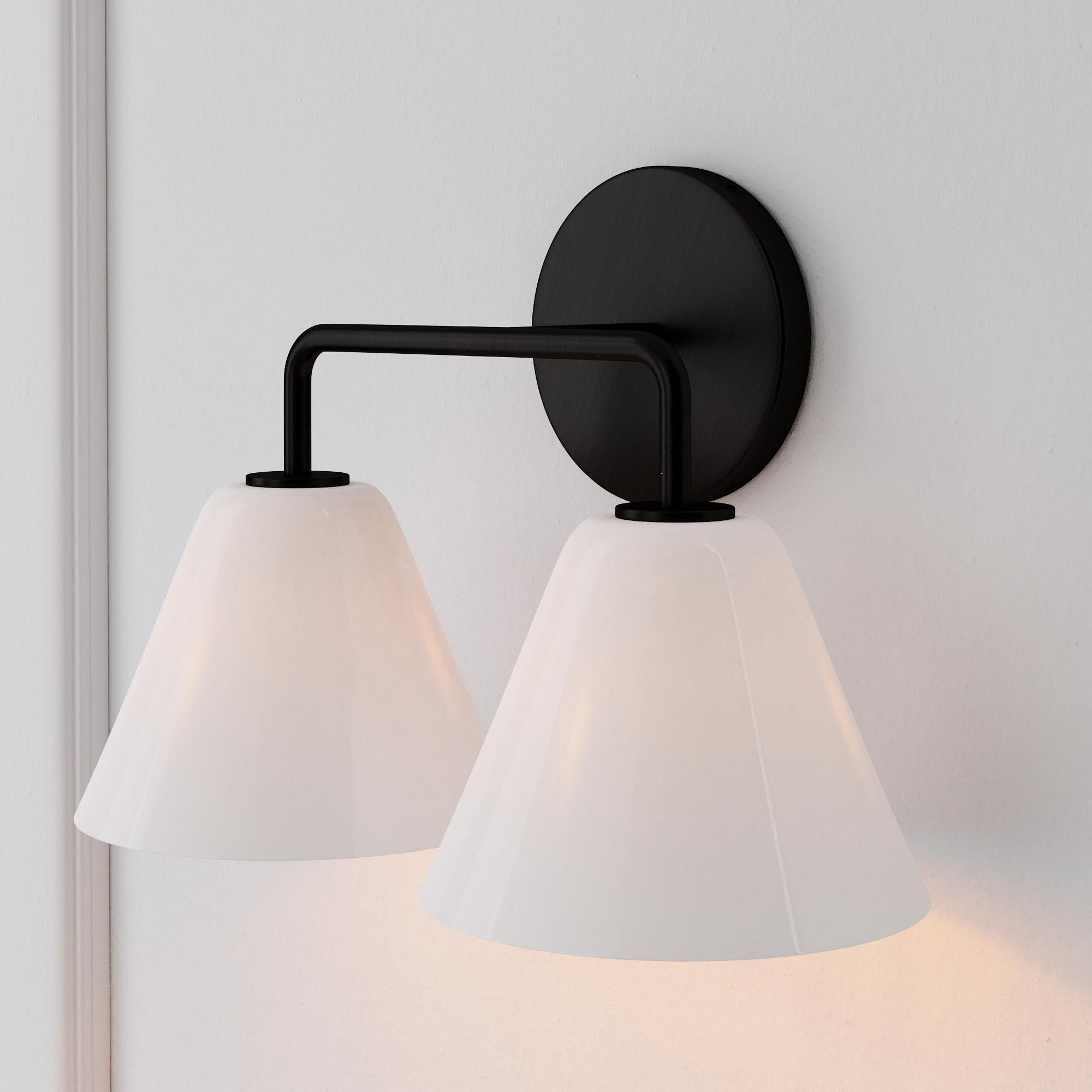 Conica Cone Wall Sconce - 1, 2, 3-Light Modern Glass Lighting K1398