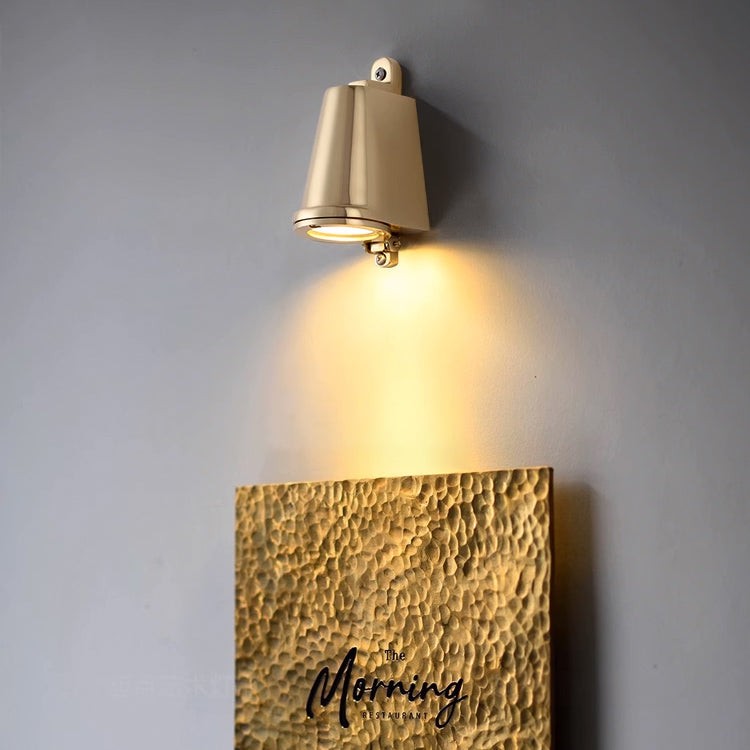 Rustic Brass Weather Proof Outdoor Wall Lamp K898