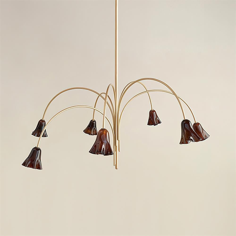 Bellina Artistic Glass Chandelier – Elegant Versatile Vera Lighting K1134