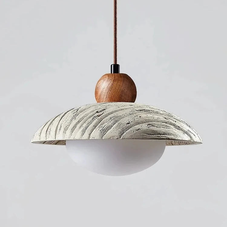 Wabi-sabi Style Travertine Cement Pendant Light D931