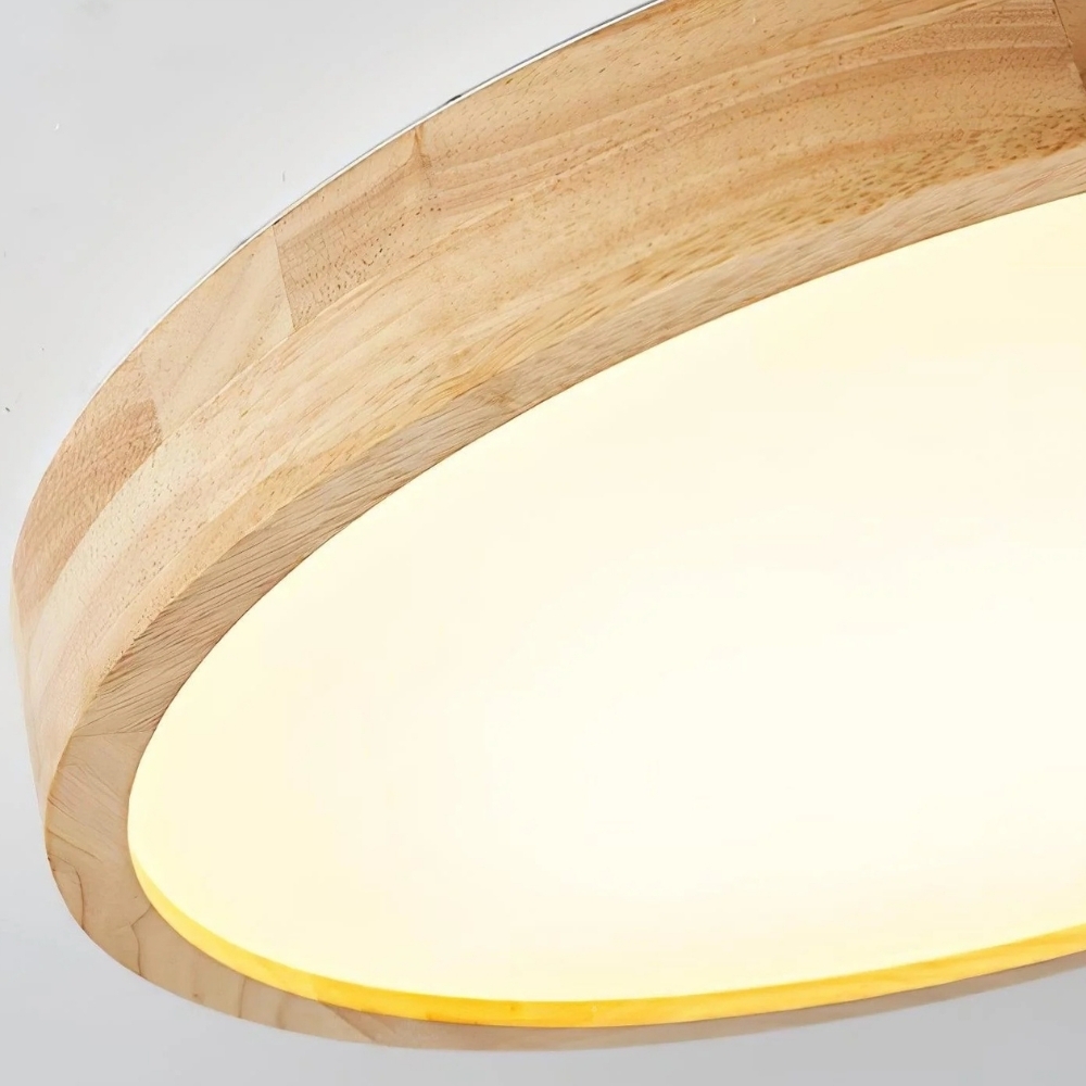 LignoForma Geometric Shape Ceiling Light - Contemporary Wood LED Ceiling for Bedroom and Lounge K2267