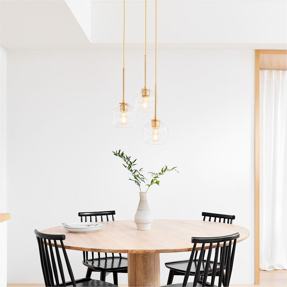 Selvion Minimalist Crystal Chandelier - Handcrafted Glass Sculptural Lighting Fixture K1220