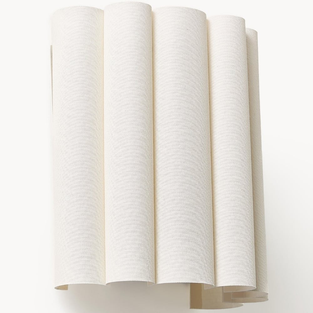 Velura Linen Fold Wall Sconce - Fabric Soft Pleated Design Ambient Lighting for Bedroom or Hallway K1761