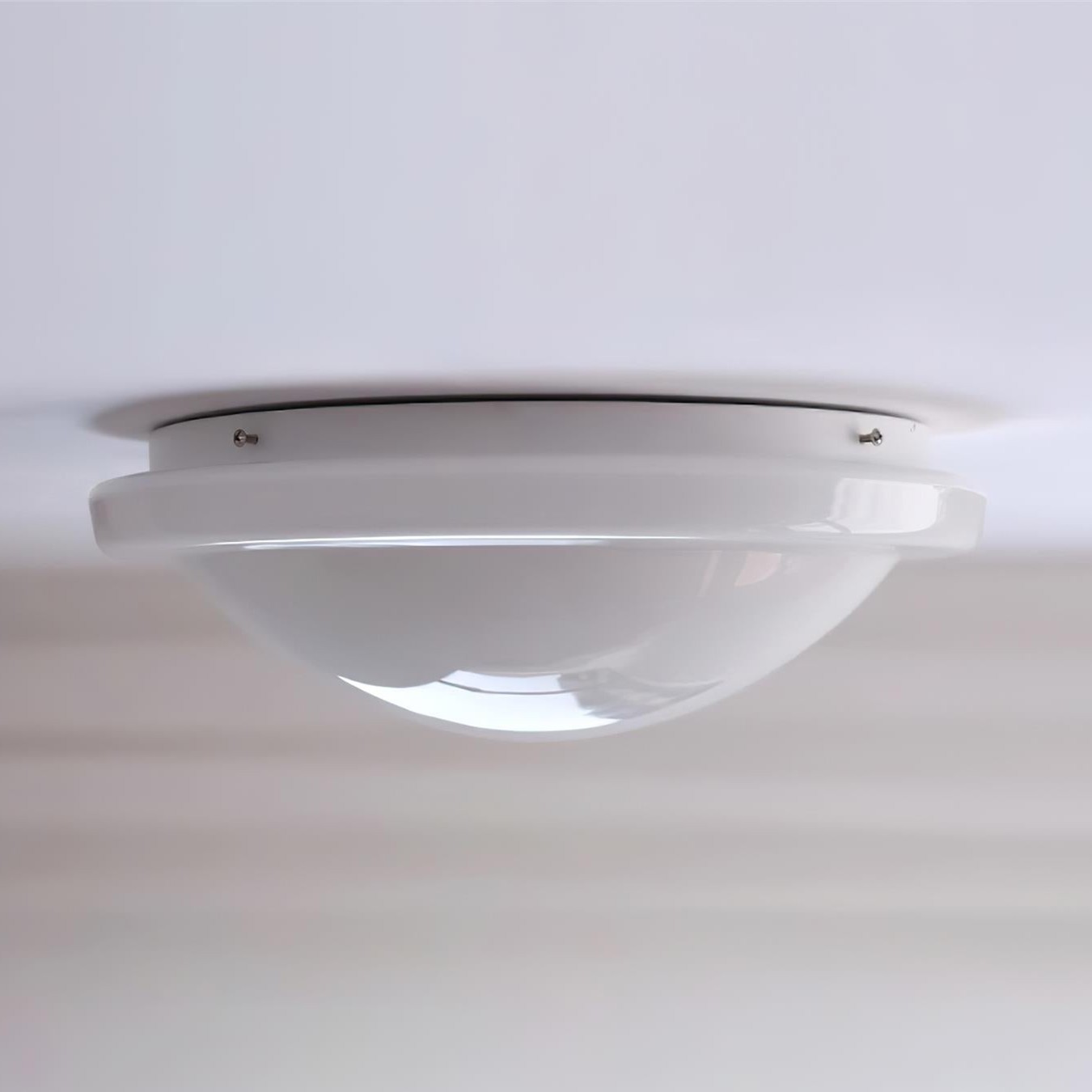 Modern Miminalist White Glass Led Ceiling Lamp K222