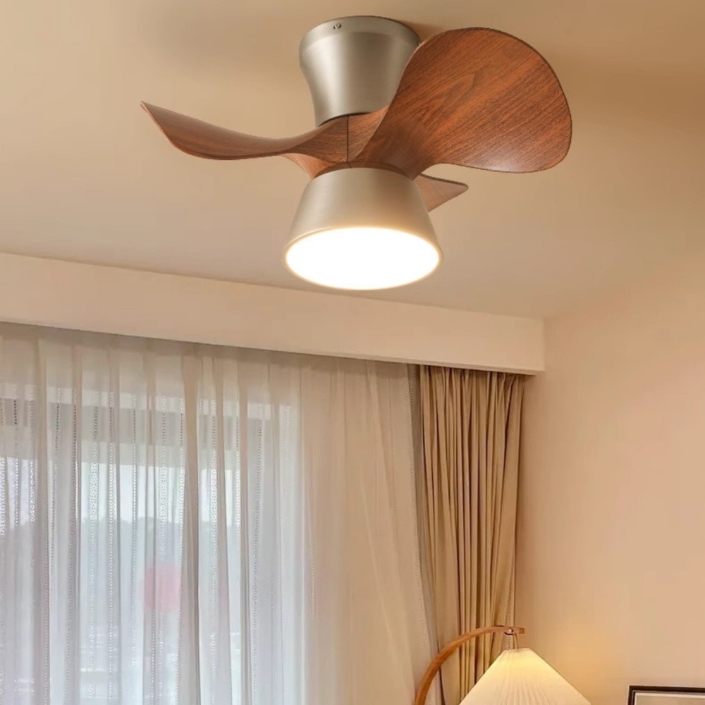 Retro Led Quiet Ceiling Fan Light For Dining Room K1111