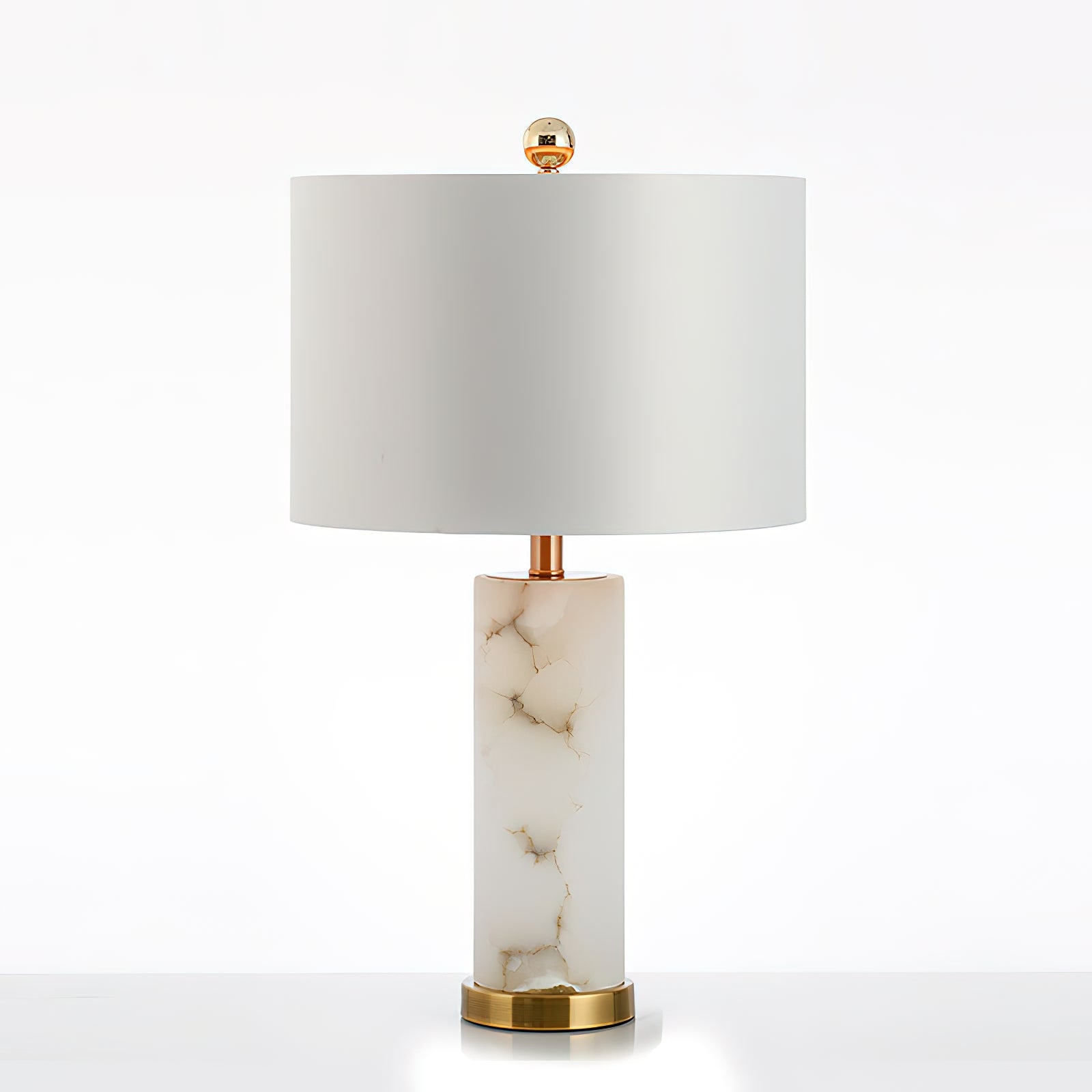 Lineham Alabaster Table Lamp D490