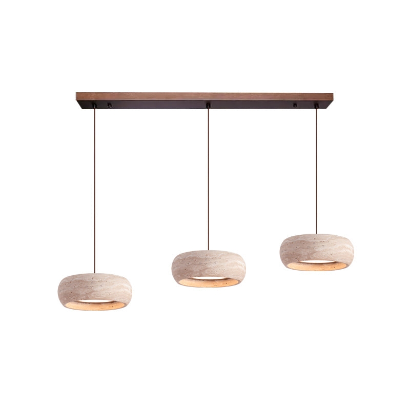 Travertine Drum Pendant Lamp D608