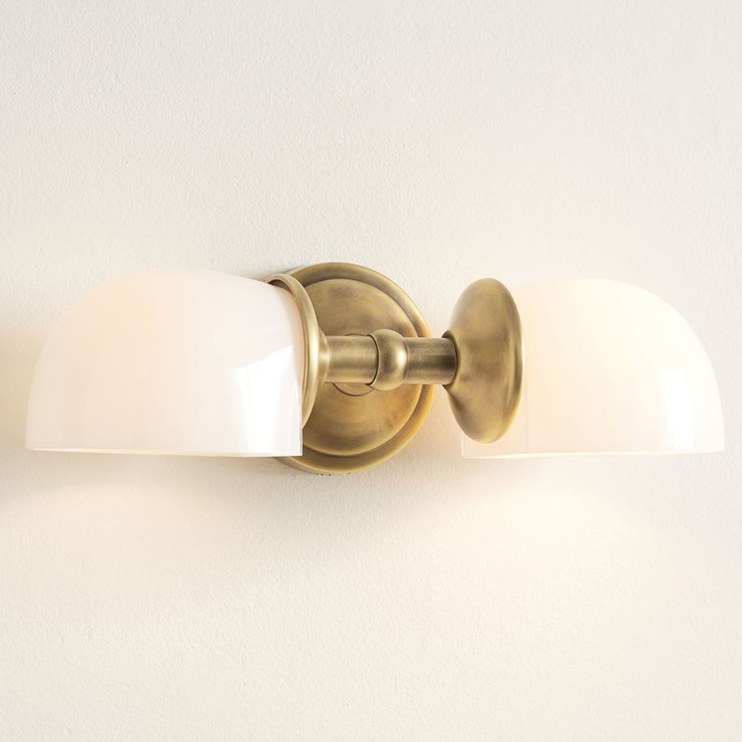 Modern Mercer Double Horizontal Metal Wall Sconce K1219
