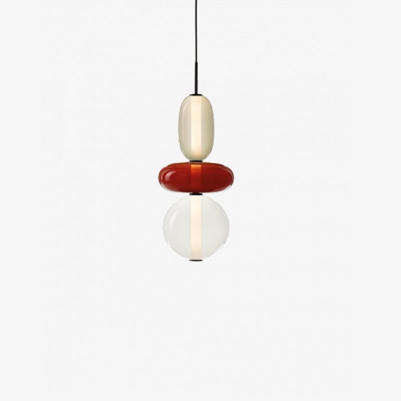 Nordic Art Deco Stained Glass Pendant Light K196