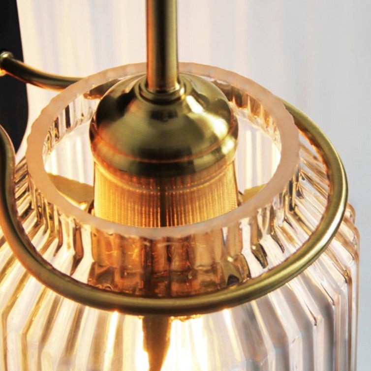 Nordic Columnar Glass Mirror Front Wall Lamp K545