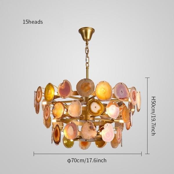 Slice Agate Chandelier/ Tower