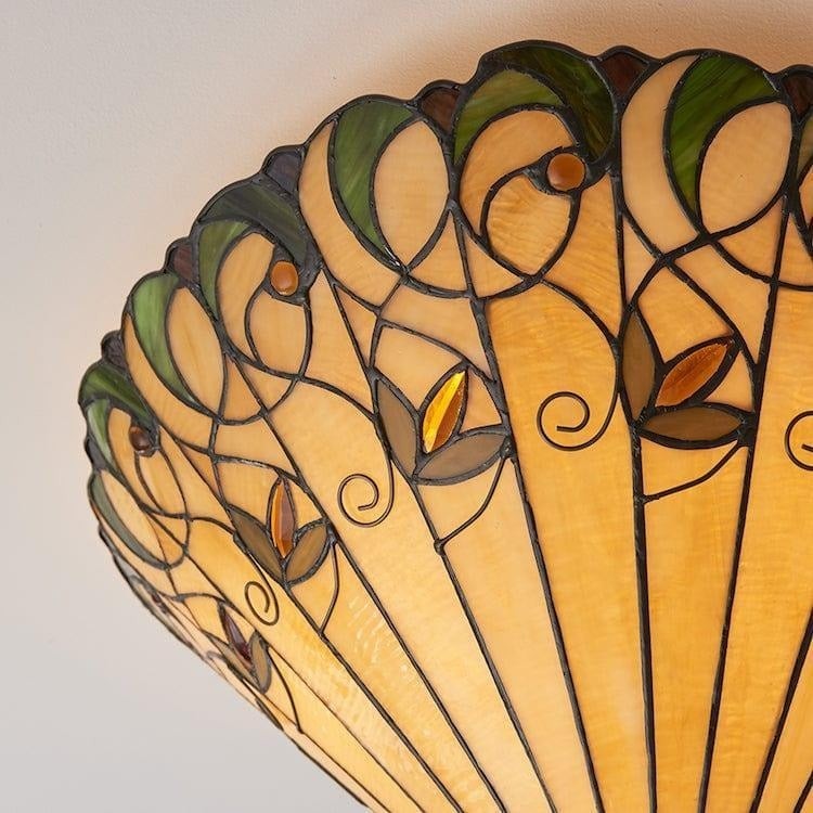 TF Jamelia Light - Decorative Art Glass - Flush Mount Timeless Style for Hallway K2015