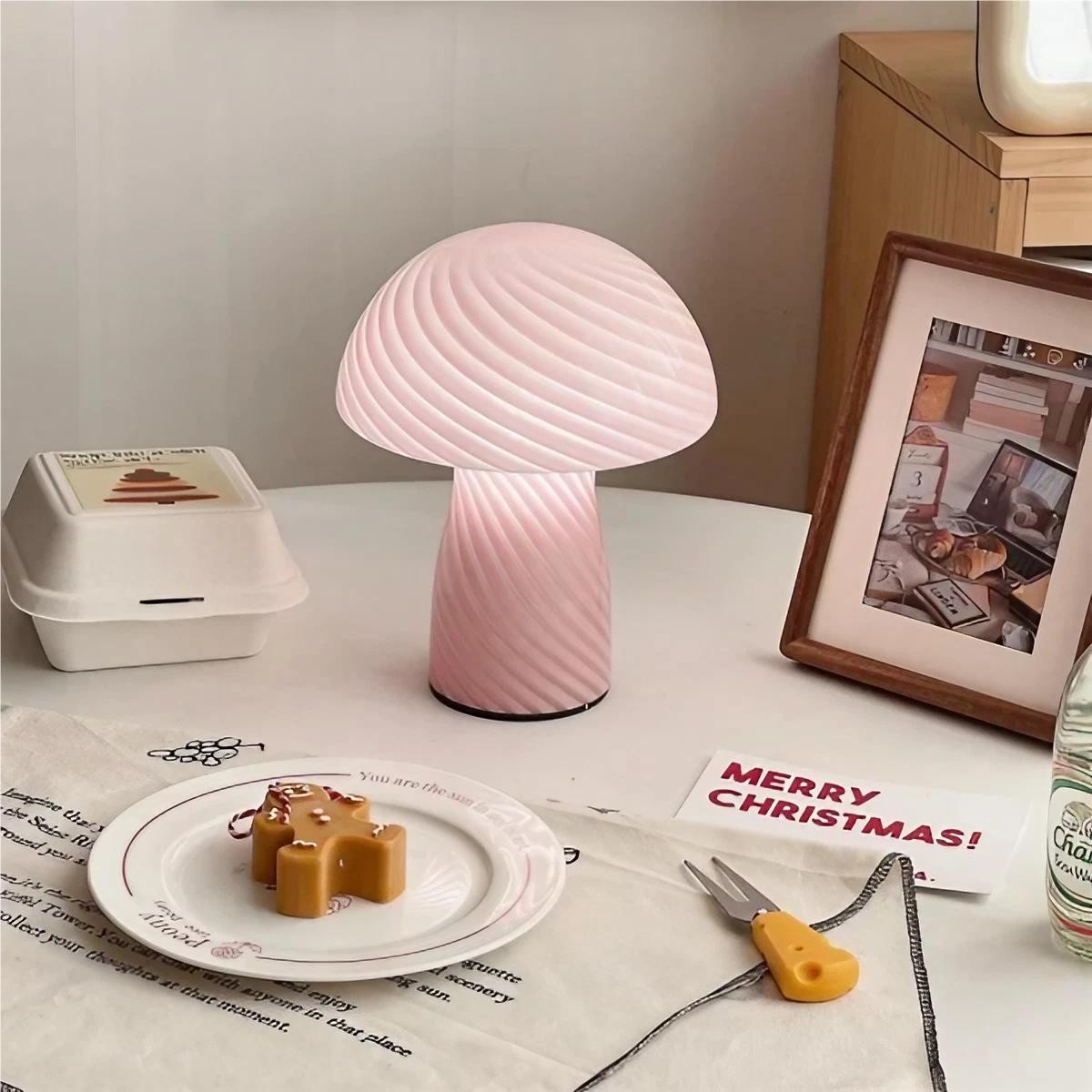 Modern Design Stained Glass Mushroom Lamp K51