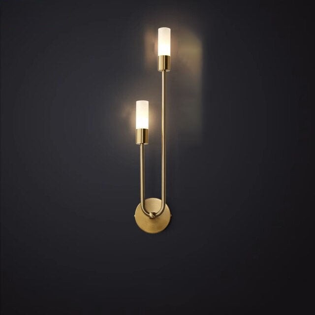 Modern Copper U-Shape Luster LED Wall Lamp K516