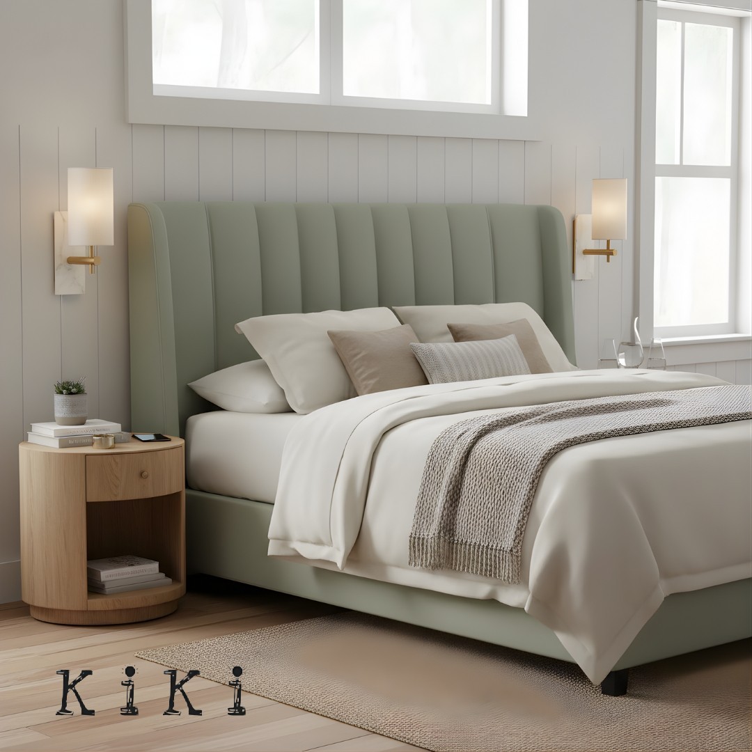 Minimalist Cylinder Linen Wall Lamp – Timeless Sconce for Bedroom & Hallway K1603