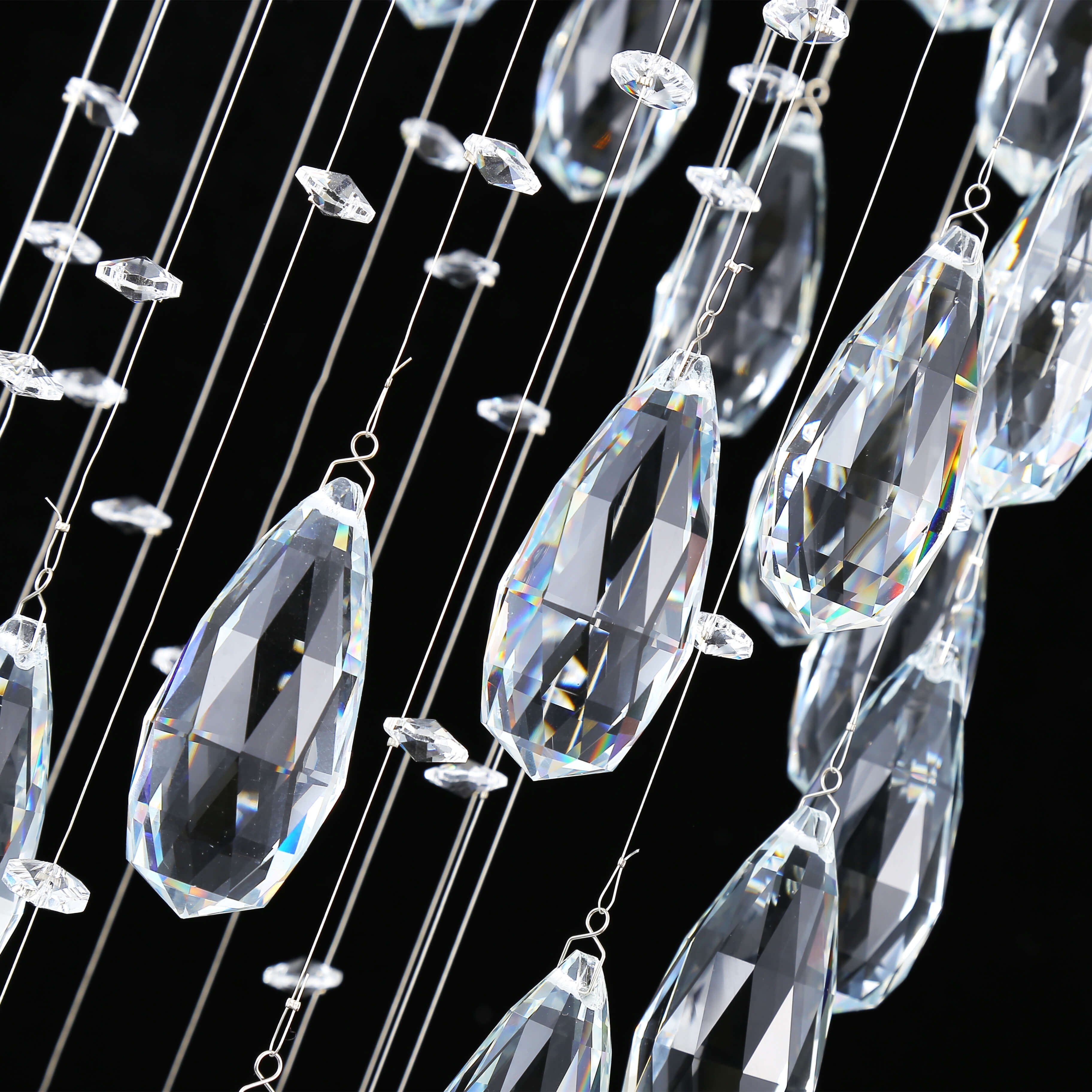Kiki Luxury Rotary Crystal Chandeliers