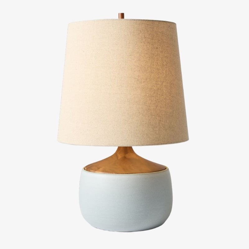 Avero Organic Textured Table Lamp - Decorative Clay Table Light for Interior Spaces K2062