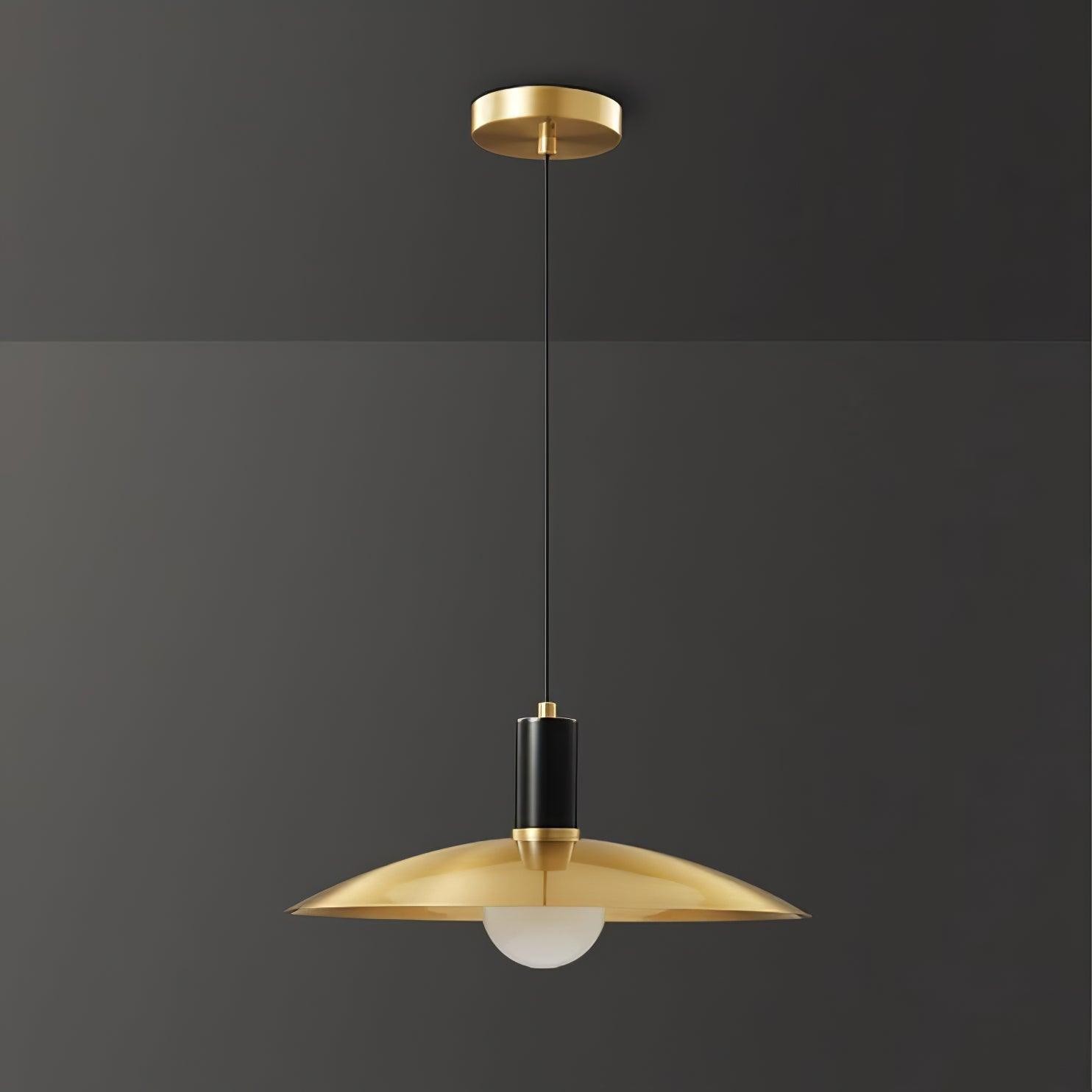 Brass Flared Pendant Lamp K275