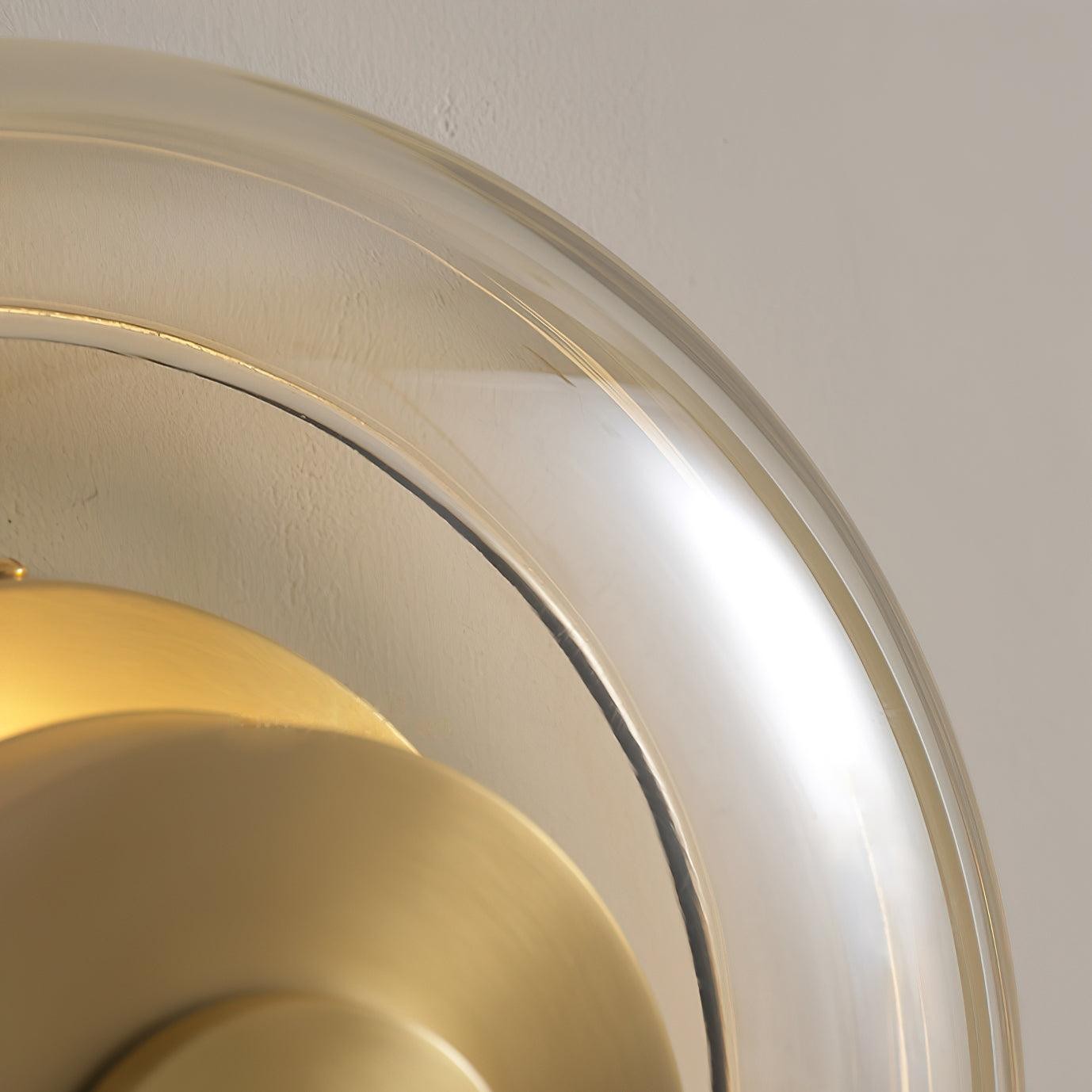 Postmodern Brass Glass Wall Lamp K618