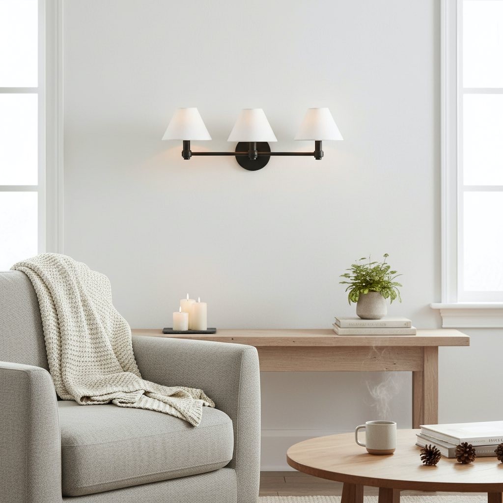 Roven Sculptural Wall Sconce - Modern Industrial Single or Triple Vanity Light for Bathroom & Hallway K1562