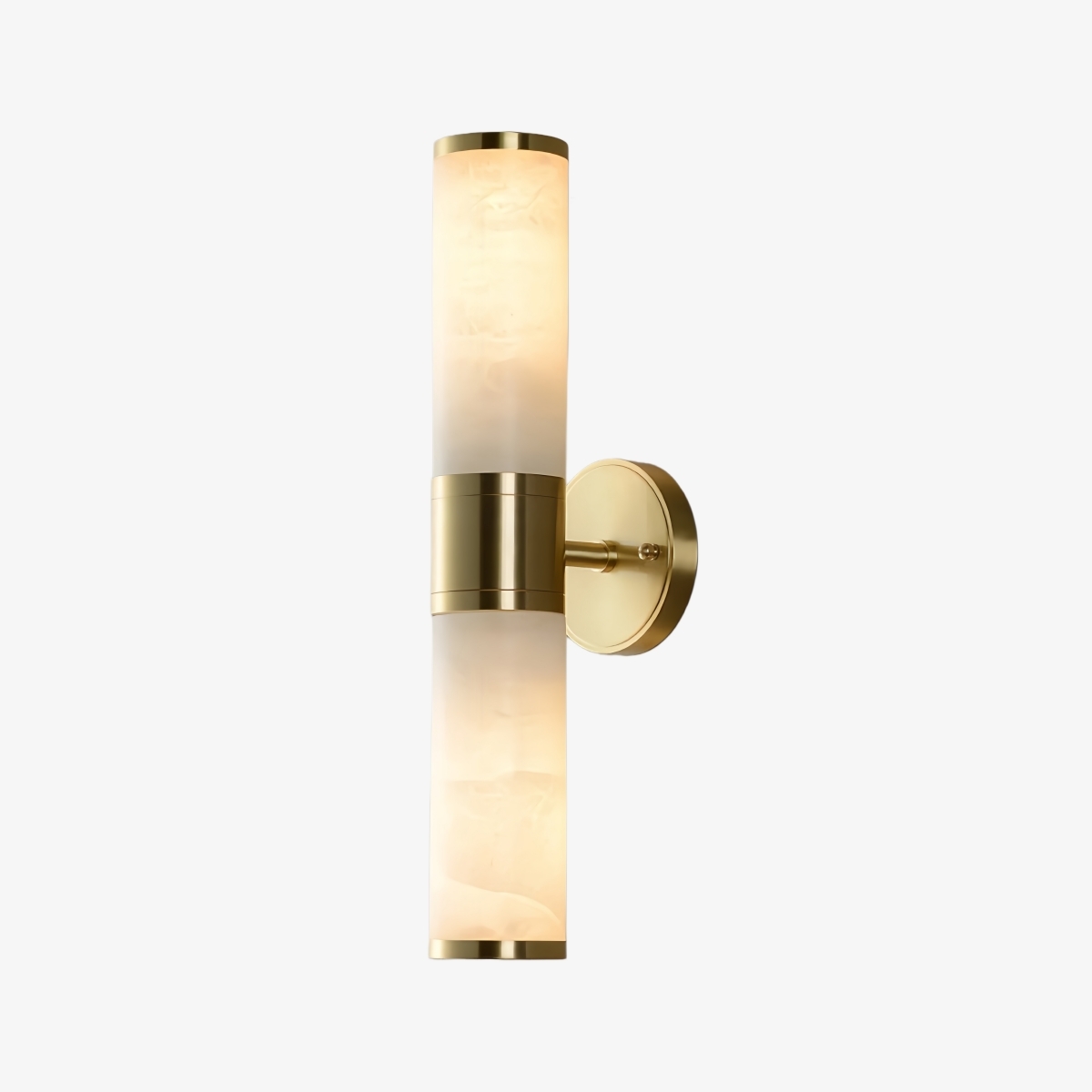 Nexorae Modern Alabaster Wall Lamp Sculptural Vertical Design For Living Room Bedroom Hallway K2303