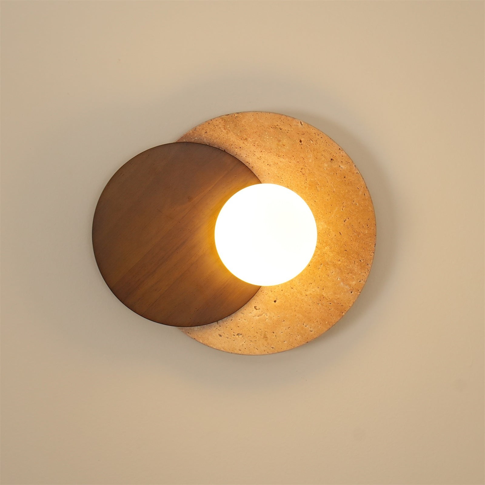Simple Double Circle Splicing Wall Lamp K565