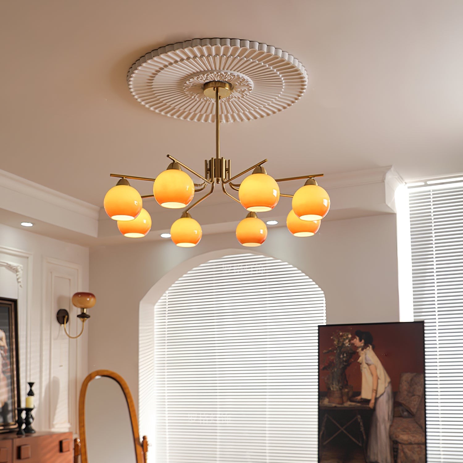 Creative Caramel Spherical Pendant Lamp K293