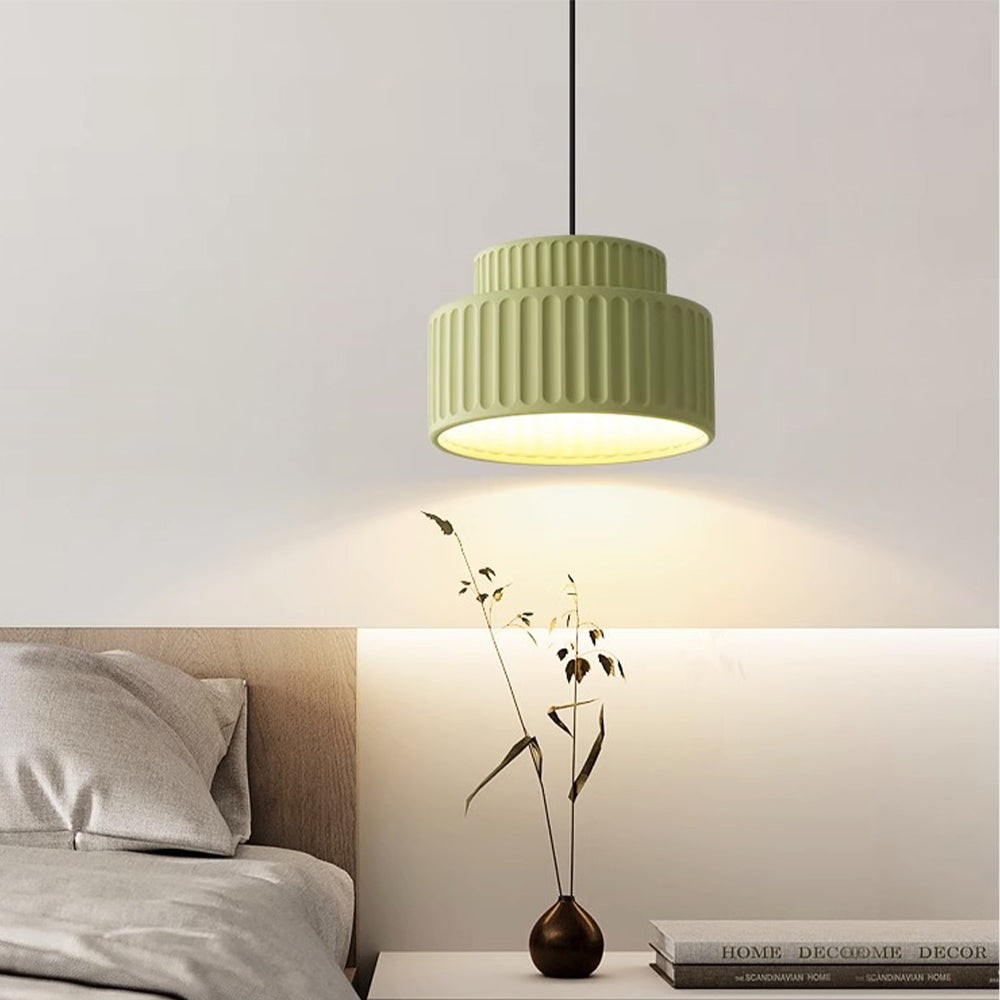 Nordic Cream Style Resin Bowl Pendant Light K177