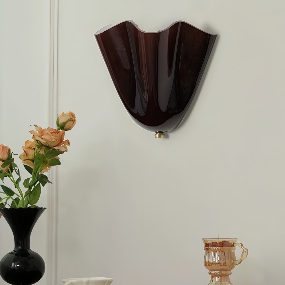 Bellina Retro Fluted Glass Wall Sconce - Mid-century Modern Vera Wall Lamp for Hallway K891
