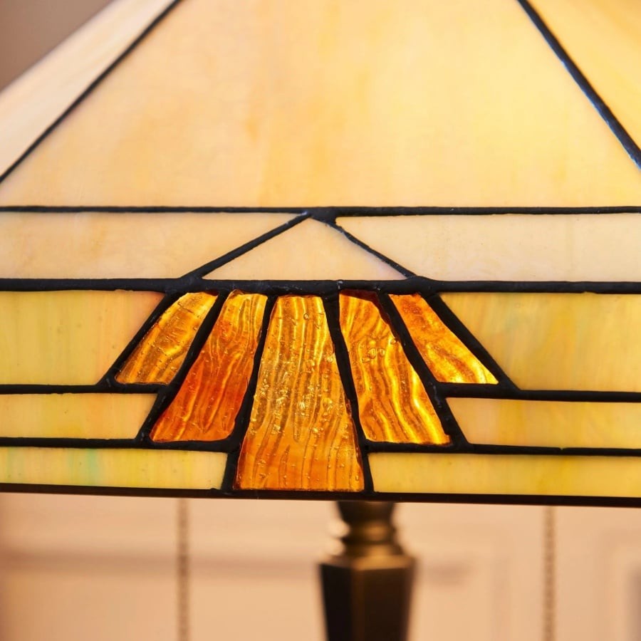 TF Nevada Geometric Stained Glass Table Light - Table Lamp for Living Rooms K1904