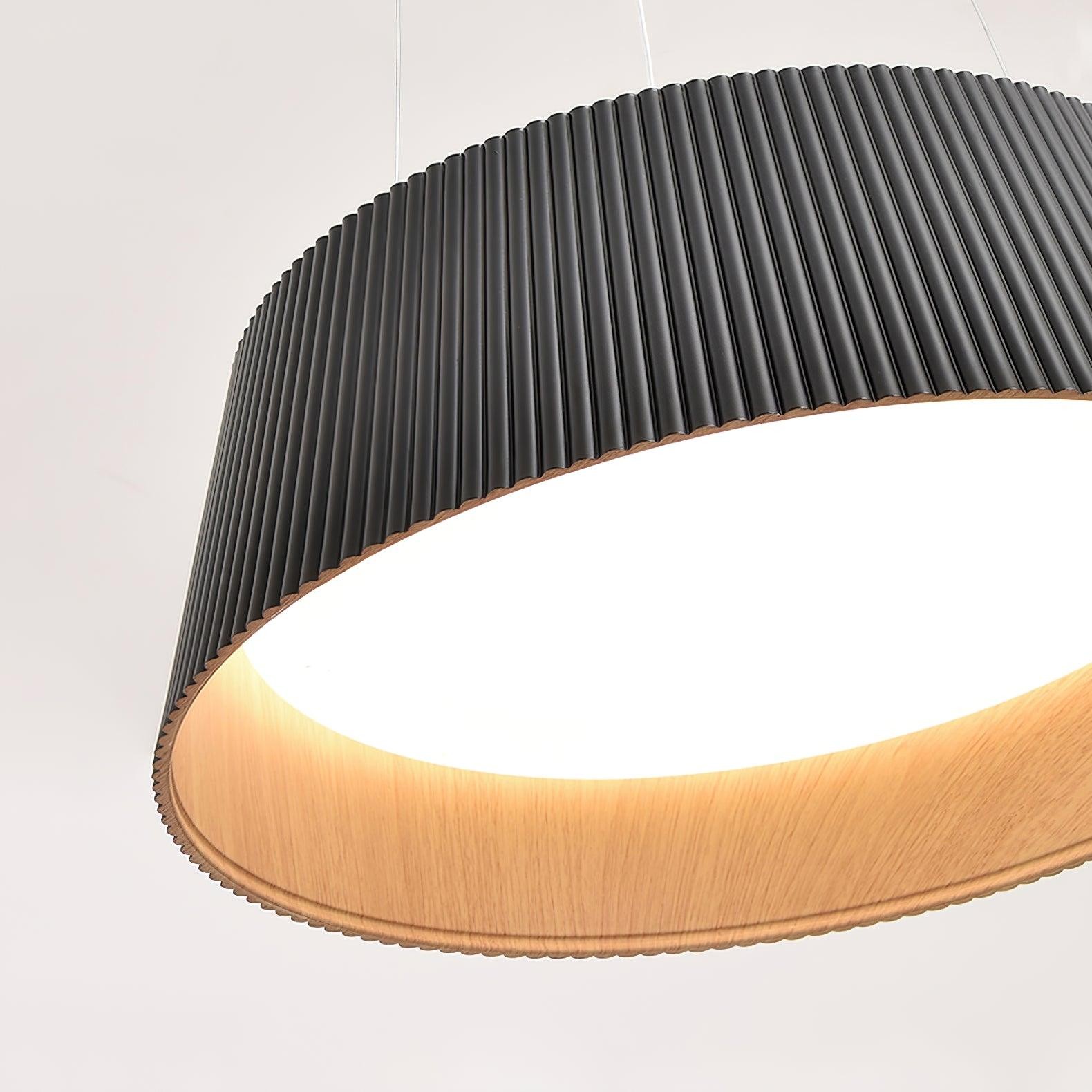 Minimalist Corrugated Lampshade Bedroom Pendant Lamp K347