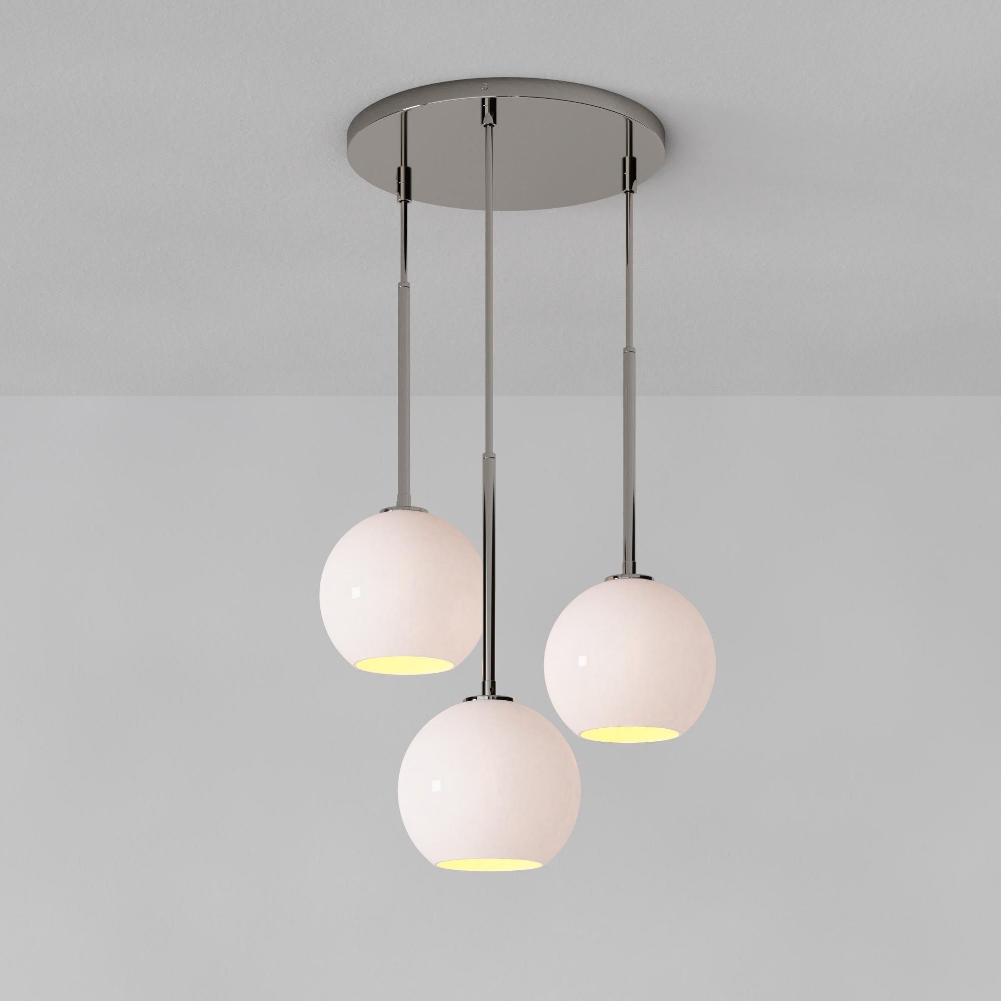 Selvion Minimalist Crystal Chandelier - Handcrafted Glass Sculptural Lighting Fixture K1220
