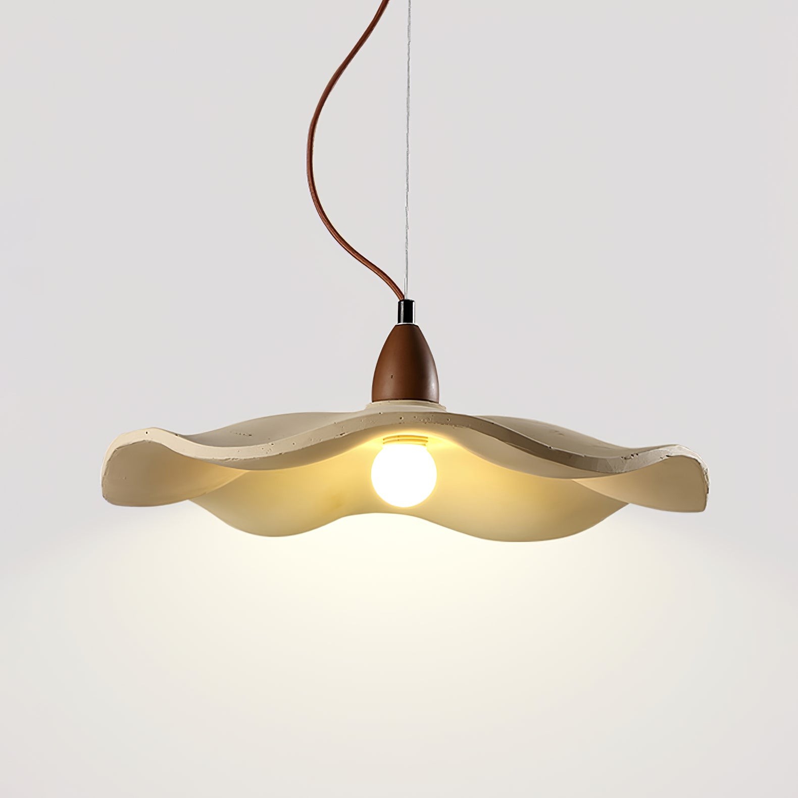 Japanese Wabi-Sabi Style Cement Wave Pendant Lamp K309