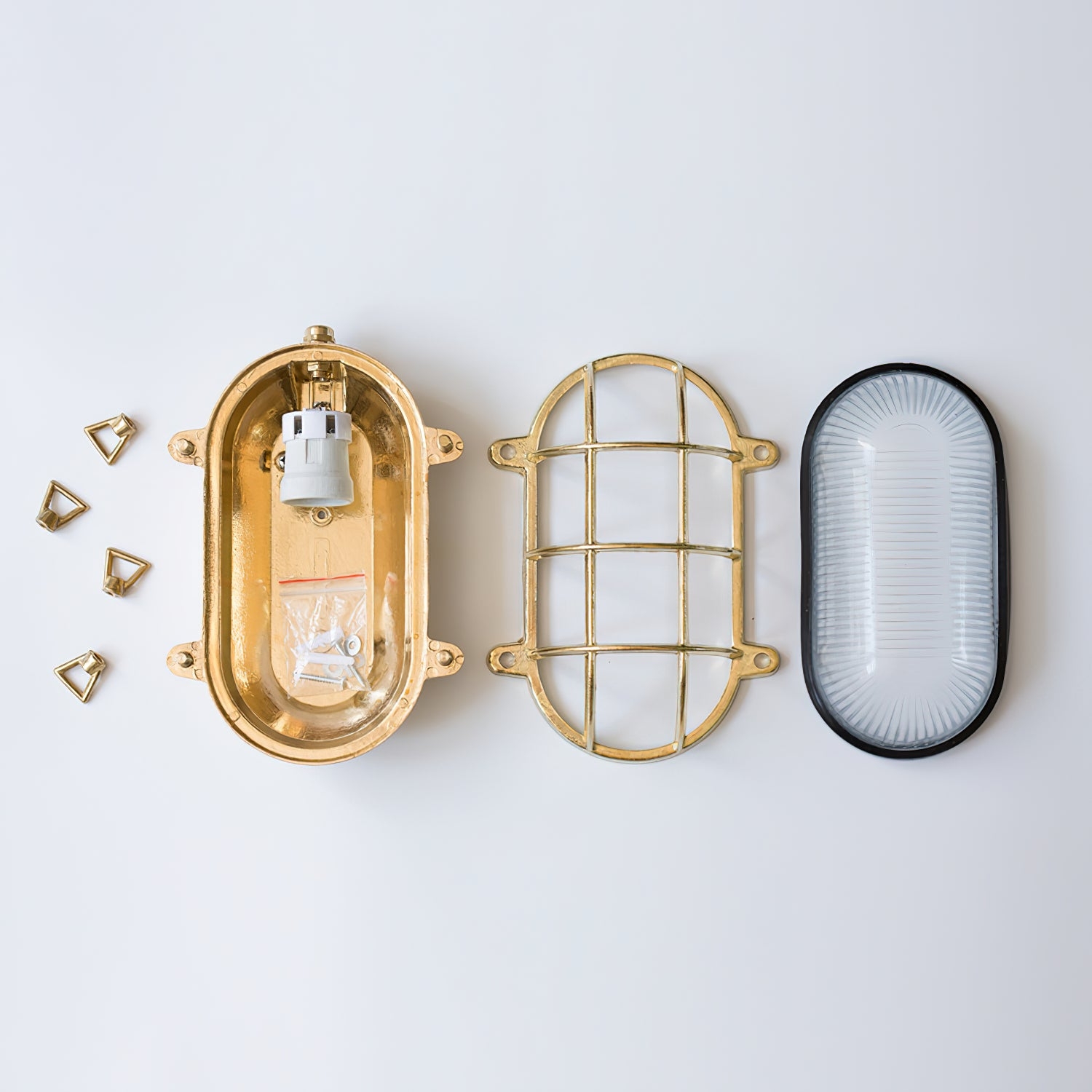 Fremantle Brass Bunker Sconce D636