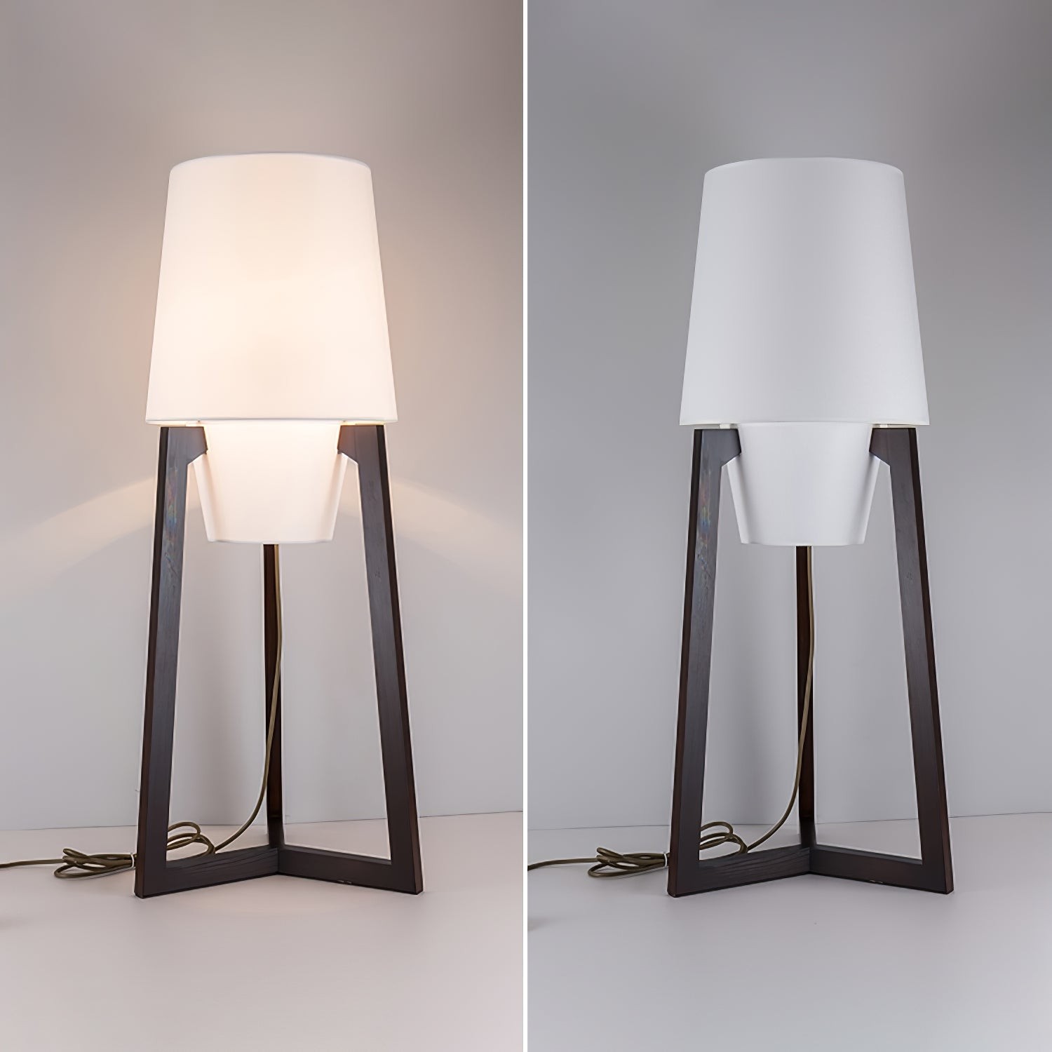 Modern Simple Chinese Style Solid Wood Floor Lamp K443