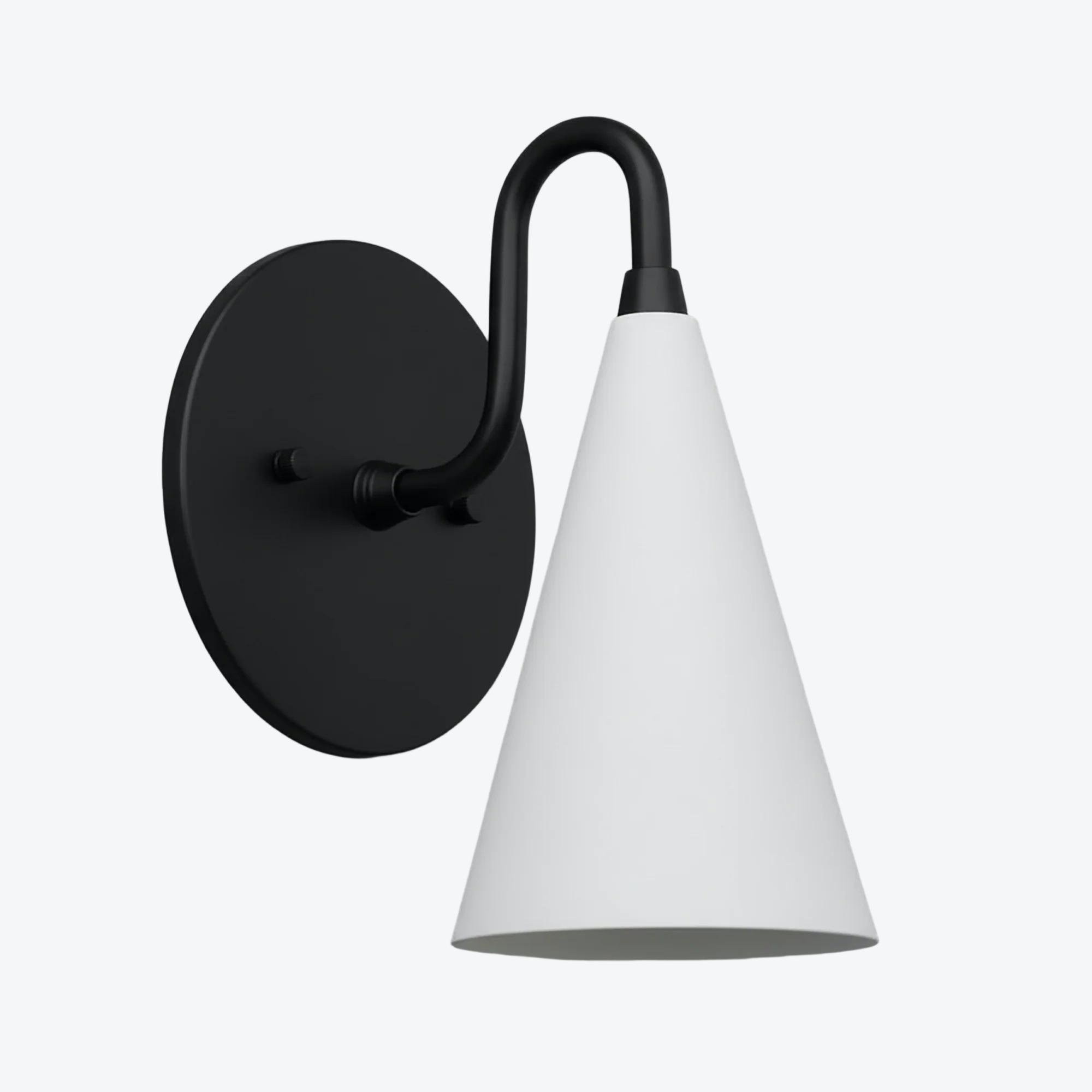 Curva Metal Cone Wall Lamp - Classic Vintage Accent Lighting for Hallway K1736