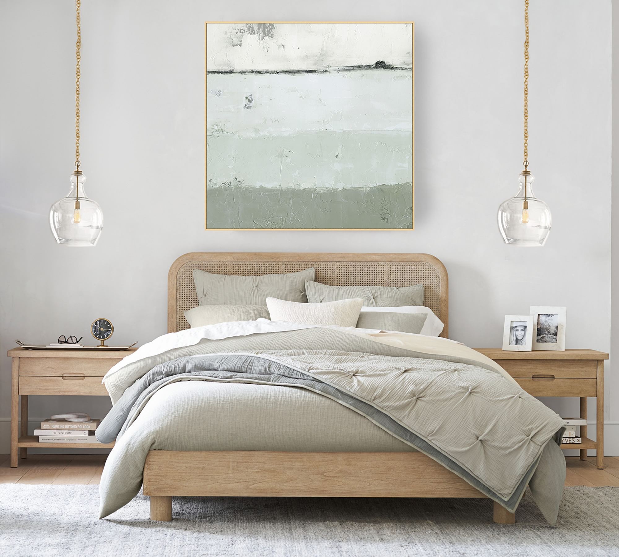 Lawson Glass Pendant Light - Recycled & Milk Glass with Bronze Accent K1342