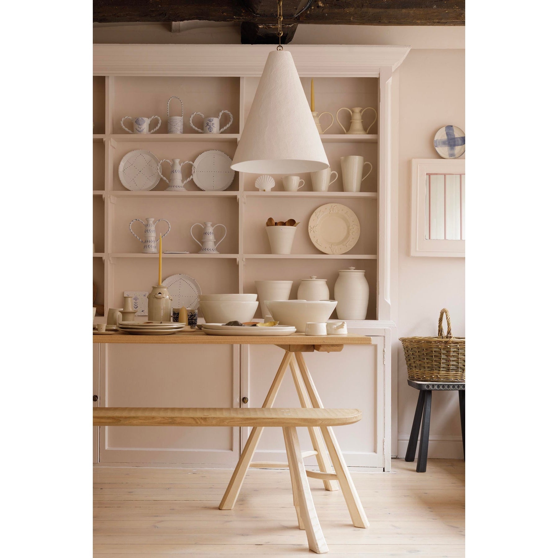 White Plaster Pendant Lamp D641
