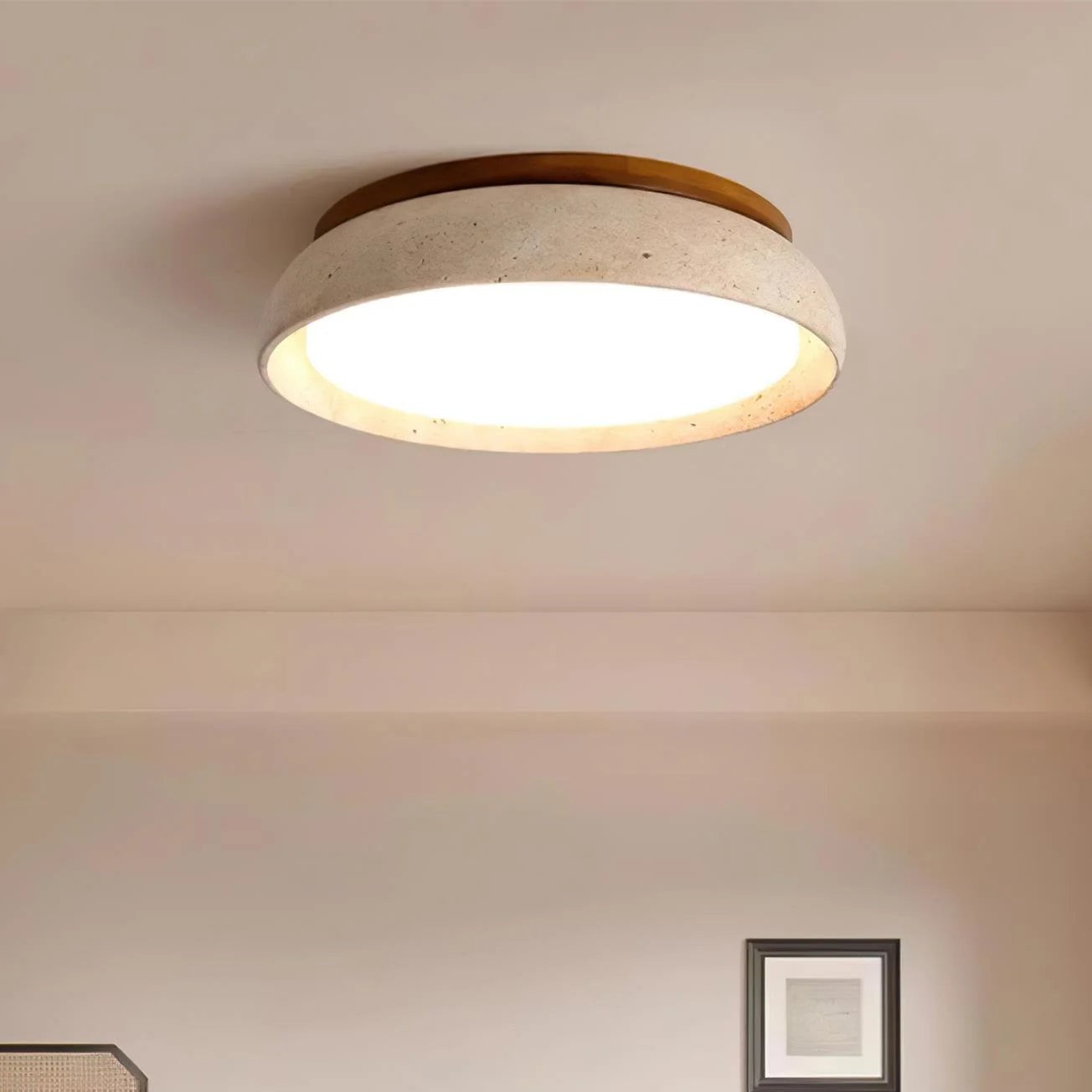 Modern Scandinavian Travertine Ceiling Light K1578
