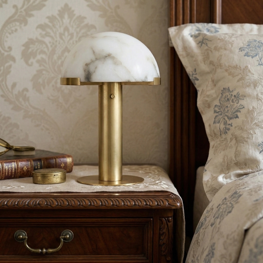 Virelith Modern Contemporary Table Lamp - Elegant Metal Base Desk Lamp for Bedroom and Lounge K2391