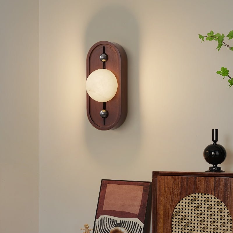 Bezel Alabaster Wall Lamp D393