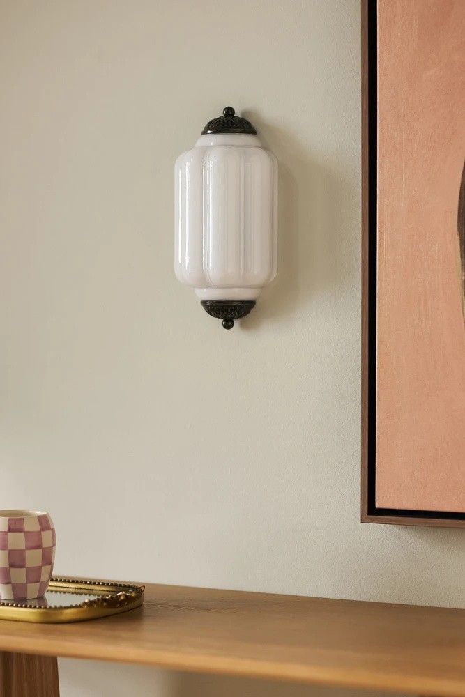 Eloise Long Pumpkin Retro Glass Recessed Wall Lamp K865