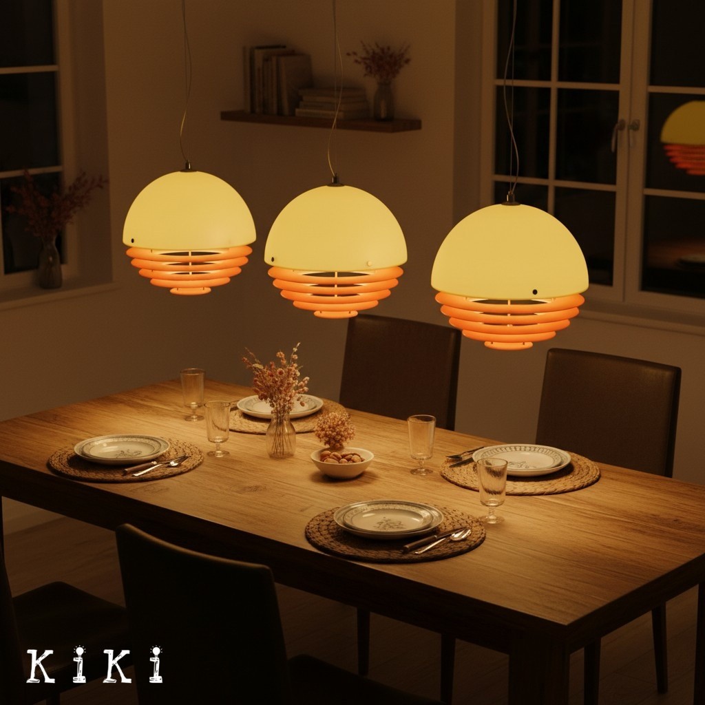Afterglow Layered Acrylic Bauhaus Sunset Pendant Light - Ambient Pendant Light for Living Area K889